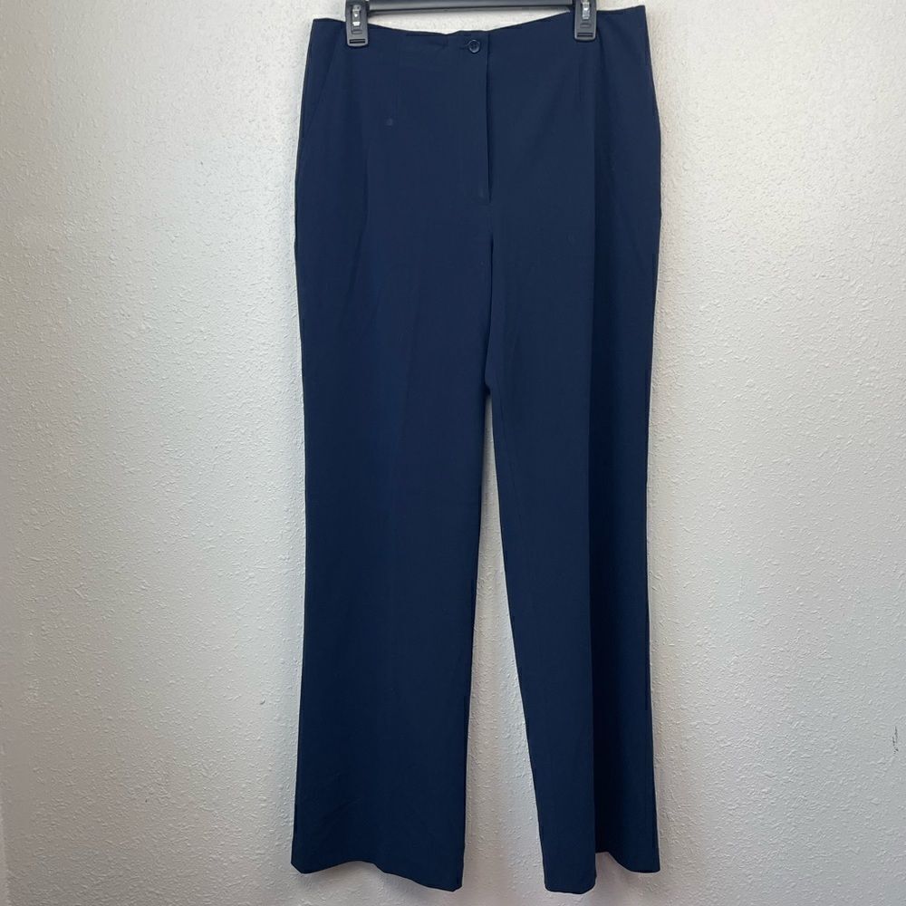 Multiples Navy Blue Slack Pants Size 10 EUC